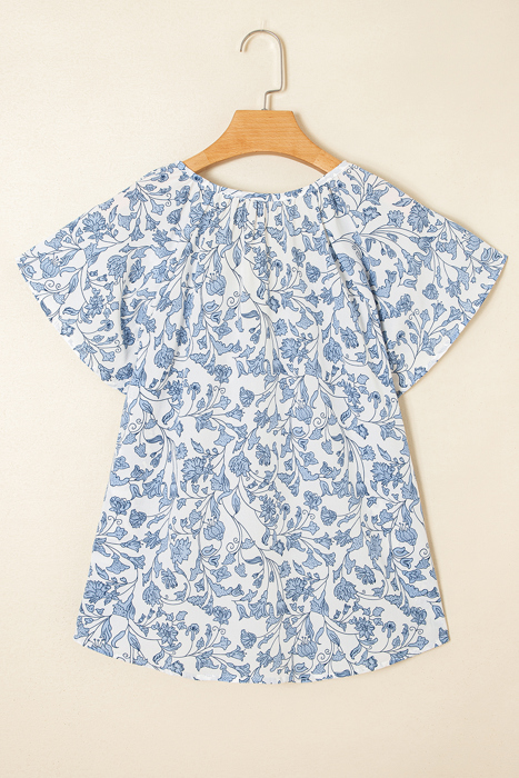 Avianna Print Fantasy Fluttering Blouse