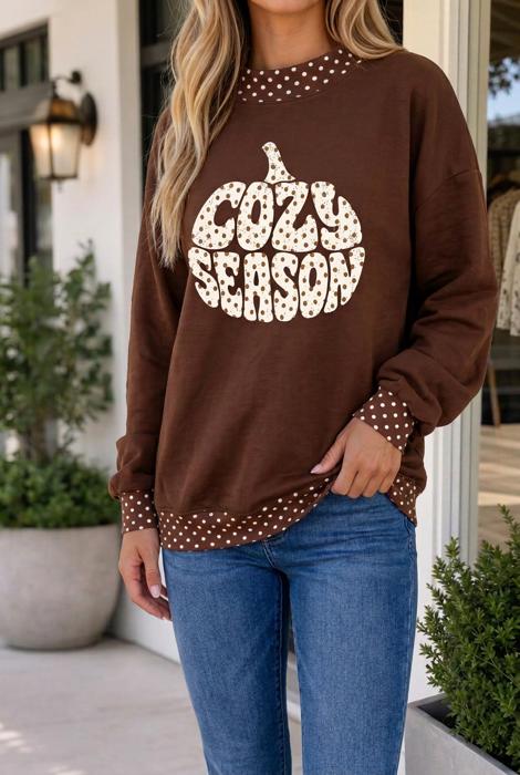 Avianna Season Pumpkin Graphic Sweatshirt