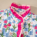  Aya Flutter Sleeve Half Blouse