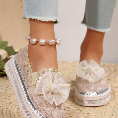 Ayah Breathable Lace Loafer Shoes