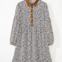  Ayah Sleeve Loose Mini PLUS Dress