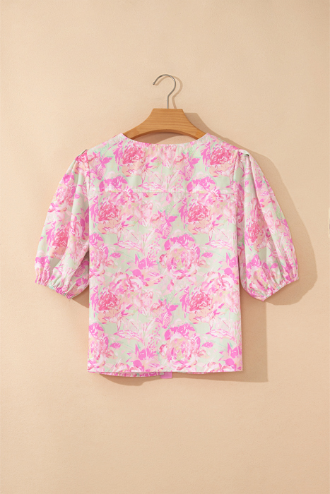 Ayla Short Puff Sleeve Blouse