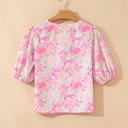 Ayla Short Puff Sleeve Blouse
