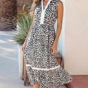  Ayla Trim Sleeveless Midi Dress