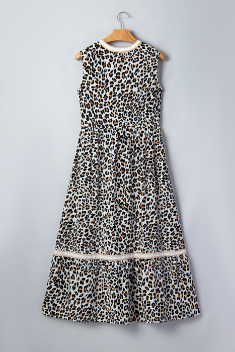 Ayla Trim Sleeveless Midi Dress
