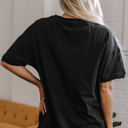  Ayra Loose Half Sleeve Hi Low Hem Top