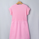  Ayra Patchwork Drawstring Mini Dress