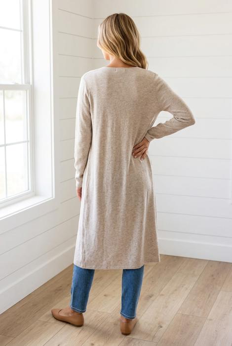 Azalea Casual Tunic Shift Cardigan