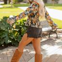  Azalea Sleeve Smocked Peplum Top