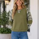  Bailee Seam Bubble Sleeve Top