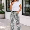 Green Size 16 Beatrice Pattern Cotton Shift Jeans