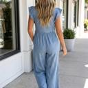  Bella Sleeve Wide Leg Jumpsuit