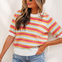  Bellamy Knit Short Sleeve Sweater