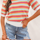  Bellamy Knit Short Sleeve Sweater