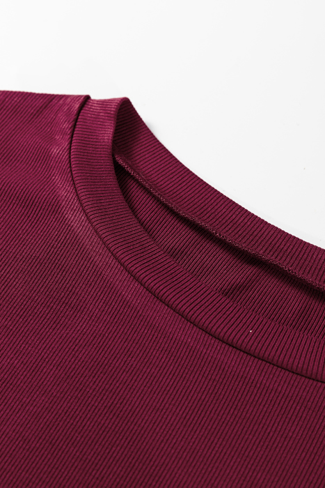 Bellamy Ribbed Body Patchwork Long Sleeve Top