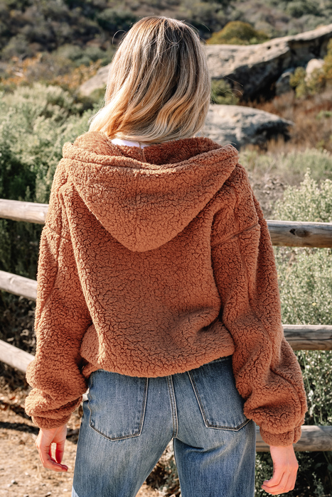 Bethany Up Hooded Sherpa Jacket