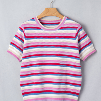 Bianca Knit Short Sleeve Sweater