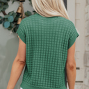  Birdie Textured Short Sleeve Sweater