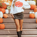  Blair Halloween Pumpkin Patched Pullover Sweatshirt