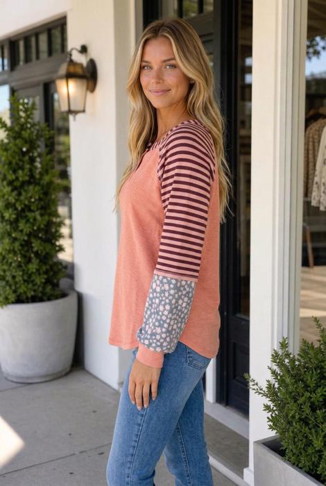 Blakely Sleeve Casual Top Long Sleeve Top