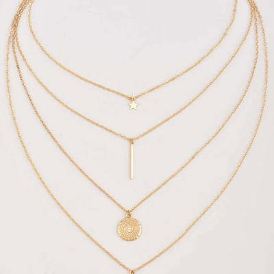 Boho Multi-layered Pendant Necklace