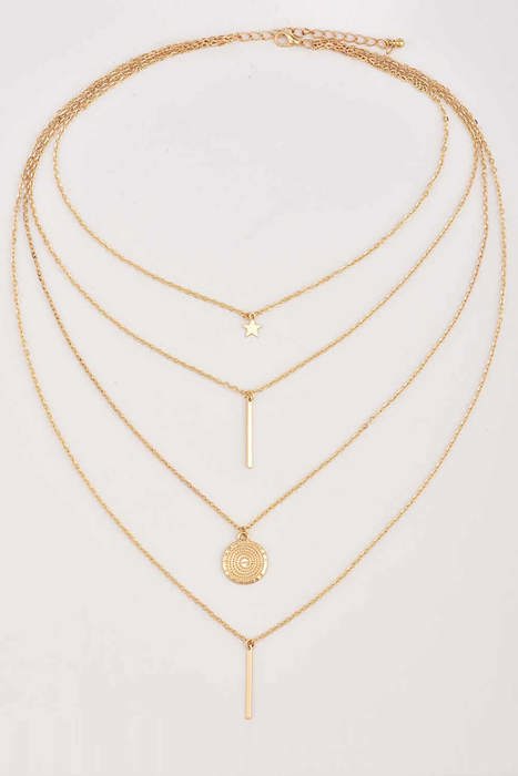 Boho Multi-layered Pendant Necklace