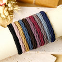 Black Bonnie Elastic Textured Hair Tie