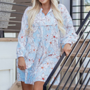  Briana 4 Sleeve Mini Dress