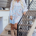  Briana 4 Sleeve Mini Dress