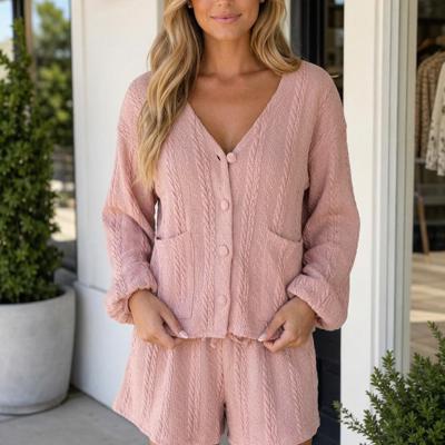 Brianna Cable Knit Lounge Set
