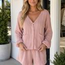  Brianna Cable Knit Lounge Set