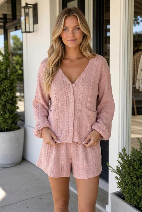 Brianna Cable Knit Lounge Set