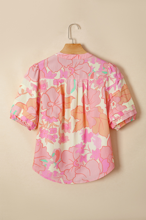 Brianna Pintuck Short Sleeve Shirt