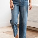  Brianna Stitching Straight Jeans