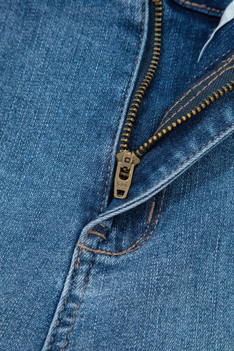 Brianna Stitching Straight Jeans