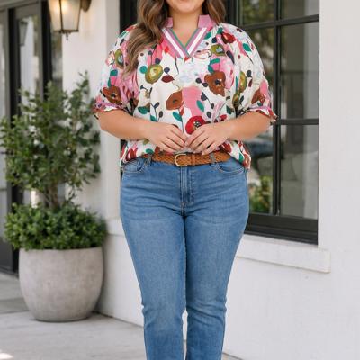 Briella Sleeve Floral PLUS Blouse