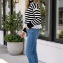  Brielle Ruffle Detail Casual Sweater