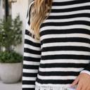  Brielle Ruffle Detail Casual Sweater