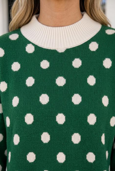 Briellia Colorblock Trim Tunic Sweater