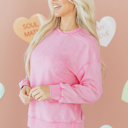  Brinley Drop Shoulder Loose Sweatshirt