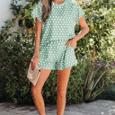  Brittany Dot Print Short Set