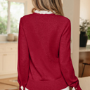  Brooklynn Patchwork Cuffs Loose Sweater