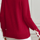  Brooklynn Patchwork Cuffs Loose Sweater