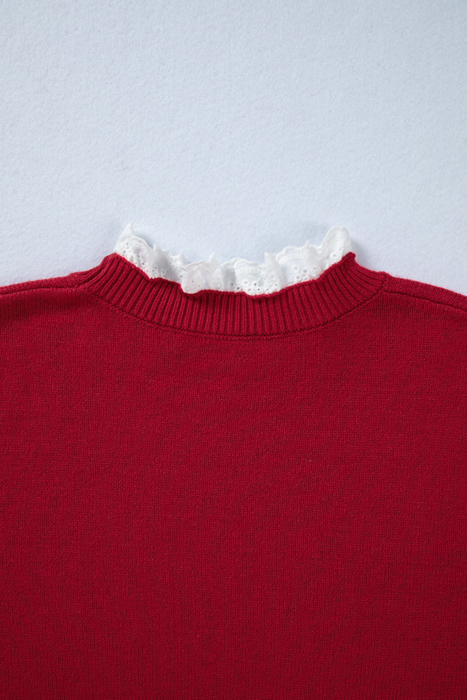 Brooklynn Patchwork Cuffs Loose Sweater