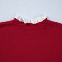  Brooklynn Patchwork Cuffs Loose Sweater