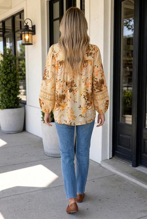 Bryn Binding Tape Shift Blouse