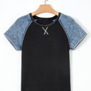  Brynleigh Patchwork Short Sleeve Top