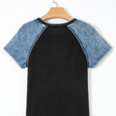 Brynleigh Patchwork Short Sleeve Top