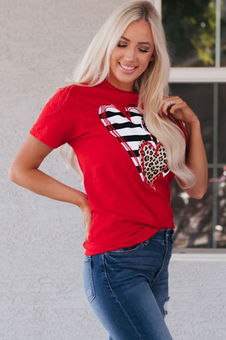 Brynleigh Shaped Print T Shirt