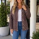 Khaki Medium Brynn Long Sleeve Patch Jacket